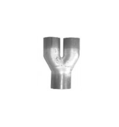 Y inox (2 en 1) branches parallèles 76,1 à 114,3