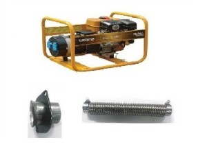 Flexible à colliers et kit d'adaptation d'échappement pour WORMS EXPERT 4010X