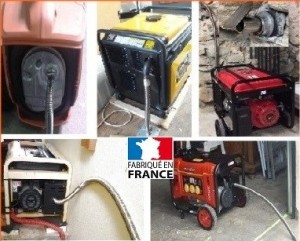 Flexible inox sans tresse pour groupe électrogène, pompe...