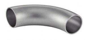 Coude inox à souder grand rayon